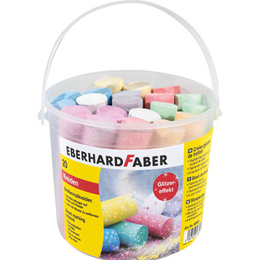 EBERHARD FABER Strassenkreide Glitzer 526520 20 Stück