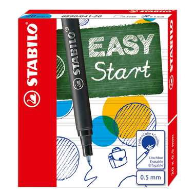 STABILO Tintenpatronen Easy 0,5 mm 6890/041-20 blau 20 Stück