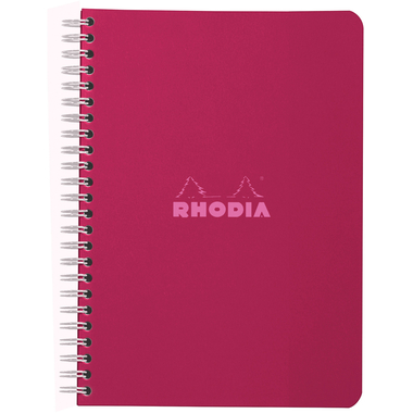 RHODIA Bloc à spirales Couleurs A5 118115C rouge, carreaux 60 feuilles
