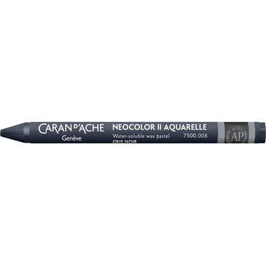 CARAN D'ACHE Wachsmalkreide Neocolor II 7500.008 grauschwarz