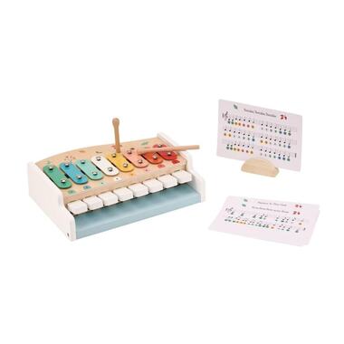 Spielba Giocattoli in legno Pianoforte e xilofono 2 in 1