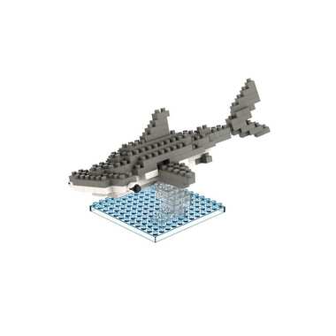 BRIXIES building block model hammerhead shark made of 120 building blocks