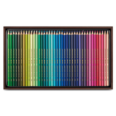 CARAN D'ACHE Matida col. Supracolor 3,8mm 3888.480 ass. scatola di legno 80 pezzo