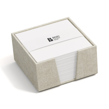 BIGSO BOX OF SWEDEN Zettelkasten James 110x110mm 2711C5501 Leinen beige