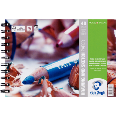 VAN GOGH Skizzen Papier A5 93181421 FSC-MIX Zeichenpapier 40 Blatt