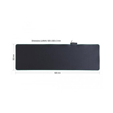 Tappetino per mouse da gioco Delock 92x30 cm con illuminazione RGB