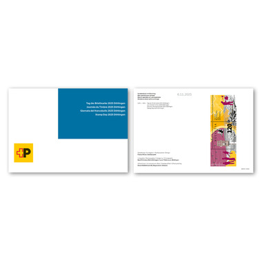 Folder / Foglio da collezione «Giornata del francobollo 2025 Döttingen» Blocco speciale da CHF 1.20+0.60 in folder / foglio da collezione, senza annullo