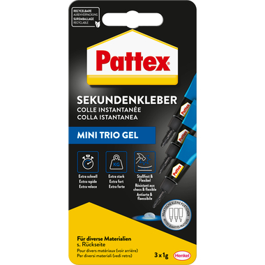 PATTEX Ultra Gel Mini Trio 3g