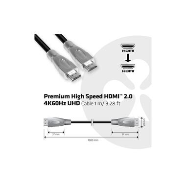 Club 3D Cable HDMI 2.0 - HDMI Premium, 1 m