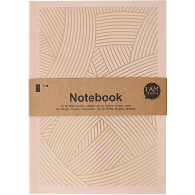 I AM CREATIVE Taccuino A5 4005.14 rosa scuro 80 pagine
