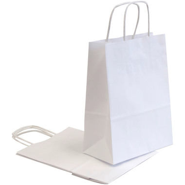 NEUTRAL Tragtaschen Allegra weiss SDS16-BIA Kraft,110g, 16x8x21cm 25 Stk.
