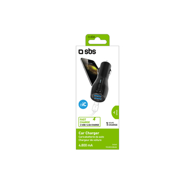 Chargeur de batterie pour voiture avec 2 sorties USB