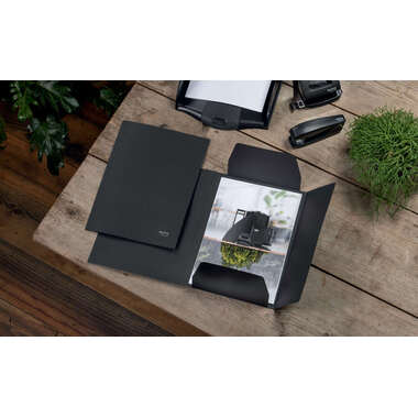 LEITZ Portafoglio Juris Recycle A4 3906-00-95 nero, cartone