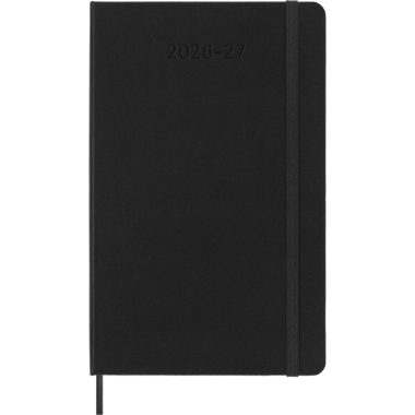 MOLESKINE Wochen-Notizkalender 26/27 DHB18WN3Y27 18M liniert HC schwarz 13x21cm