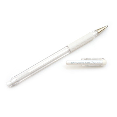 PENTEL Roller Hybrid Gel Grip 1.0mm K230M3XZW oro, argento, bianco