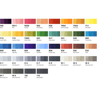 COPIC Marker Classic 20075158 Basis-Set, 36 Stück