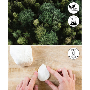 I AM CREATIVE Pasta modellabile porcellana 3000.41 bianco, 500g