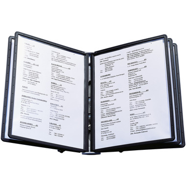 DURABLE Système de présent.SHERPA Soho 554001 noir avec 5 pochettes A4