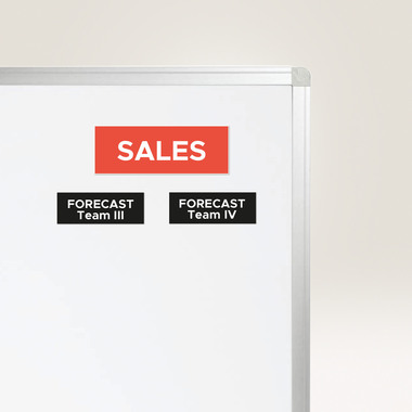 AVERY ZWECKFORM Magnet-Schilder 50x140mm OJ8875-5 weiss 40 Stück/5 Blatt