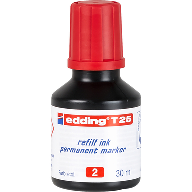 EDDING Nachfülltuschen T25 T-25-2 rot 30ml