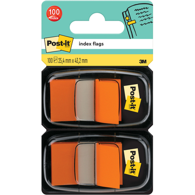 POST-IT Index 2-set 25,4x43,2mm 680-O2 arancione 2x50 pz.