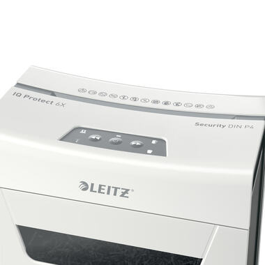 LEITZ Aktenvernichter IQ Protect 8090-20-00 6X, P-4, 10lt