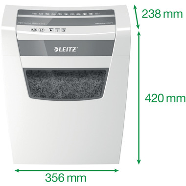 LEITZ Aktenvernichter IQ 8009-00-00 Home Office, P-4, 23lt