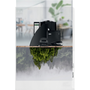 LEITZ Dossier Recycle A4 4001-30-03 trasparente, 140my 25 pezzi