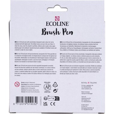 TALENS Ecoline Brush Pen Set 11509024 ass. 20 Stück