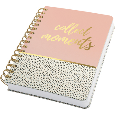 JOLIE Notiz-Spiralbuch A5 JN601 SweetDots,Dot-Lineatur,240S.