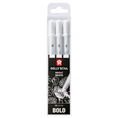 SAKURA Gelly Roll 0.5mm POXPGBWH3B White 3 Stück