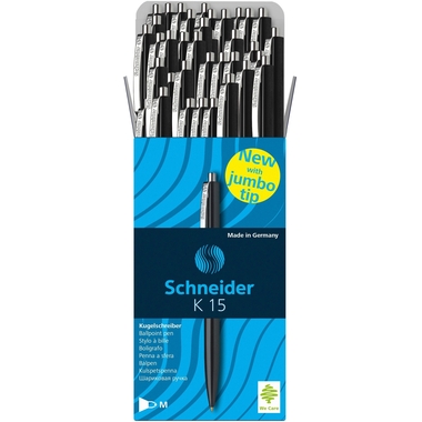 SCHNEIDER Stylo à bille K15 1mm 574/50STK/SCHWARZ /K15 noir, 50 pcs.