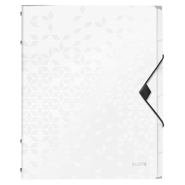 LEITZ Ordnungsmappe WOW PP A4 4633-00-01 weiss 6-teilig