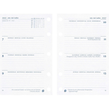 SUCCES Agenda Mini 2027 841107000027U 1S/2P sostit.compl. 6.7x10.4cm
