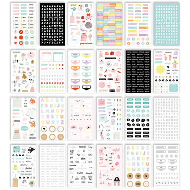 I AM CREATIVE Stickerbook Planner 12x23cm 4087.581 24 feuilles