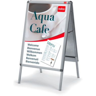 NOBO Plakatständer A2 1902207 482x75x898mm silber