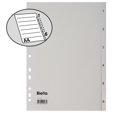 BIELLA Répertoire PP A4 47140600U grau 1-6