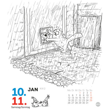 HEYE Cal. à déchirer SimonsCat 2026 23016+26 1J/1P AL 11x14cm