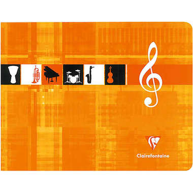 CLAIREFONTAINE Quaderno musica IT 22x17cm 3754 bianco 24 fogli