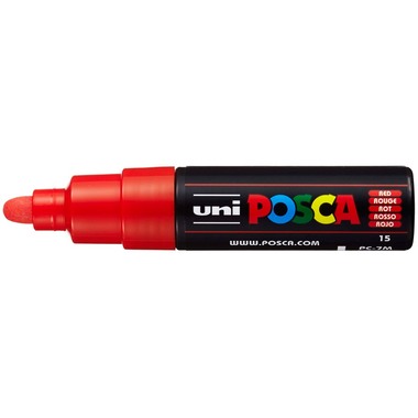 POSCA Marker 4.5-5.5mm PC-7M RED rot, Rundspitze
