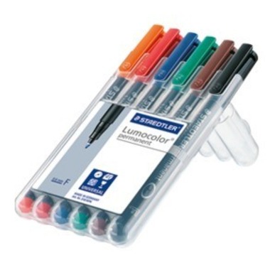 STAEDTLER Lumocolor permanent F 318-WP6 6 colori ass.