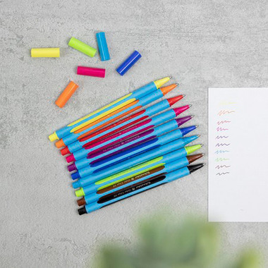 SCHNEIDER Kugelschr. Slider Edge XB 152279 assortiert 8 Stück, Box