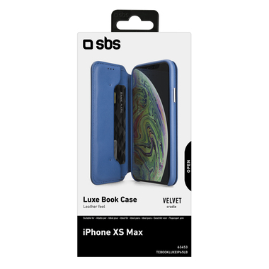 Custodia a libro effetto pelle per iPhone XS Max