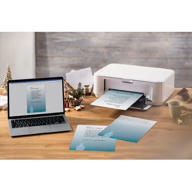 SIGEL Papier à motifs de Noël A4 DP259 Polar bear with candle