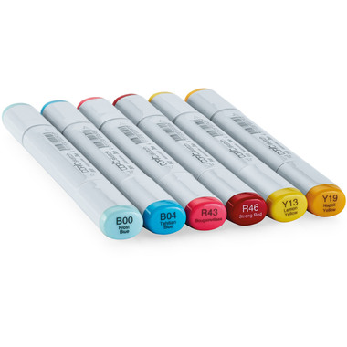 COPIC Marker Sketch 21075661 Set Perfect Primaries,6 Stück