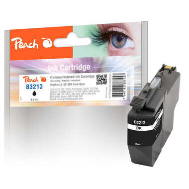 Cartouche d'encre Peach noir XL, compatible avec Brother LC-3213BK