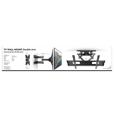 85 inch adjustable wall-mounted TV support | Ekon