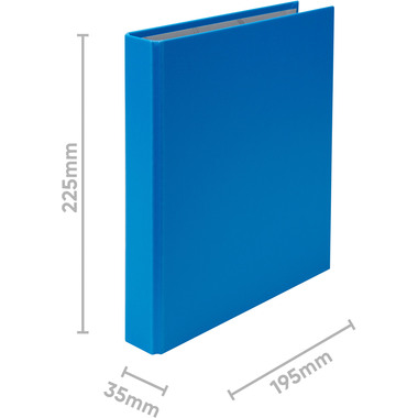 BIELLA Ringbuch Ringo-Plast 3.5cm 42552005U blau 2-Ring A5