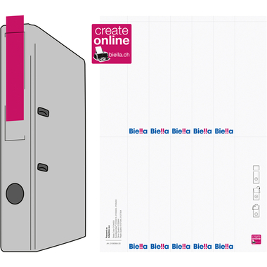 BIELLA Costa per cartella 27x145mm 19099400U per 4cm 100 pezzi