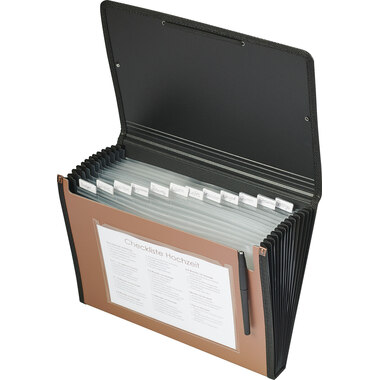 KOLMA Dossier à comp. Bliss A4 11.033.08 rosé 12 comp.